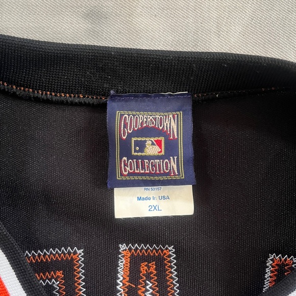 Majestic Cooperstown Collection San Francisco Giants Will Clack All Sewn Jersey - Picture 3 of 6